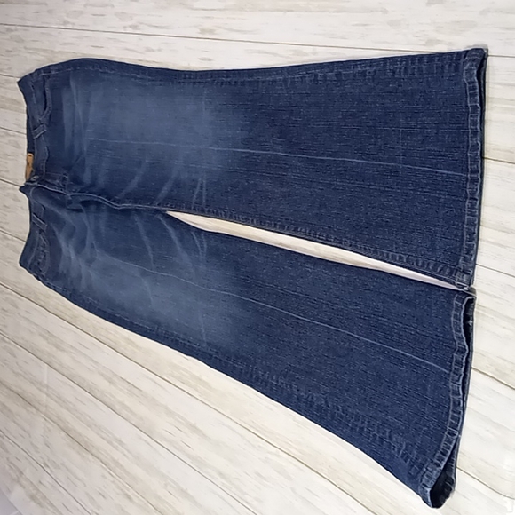 Seven7 Boot Stretch Low-Rise Slim Fit Blue Jeans Size 28 Tall - Picture 10 of 16